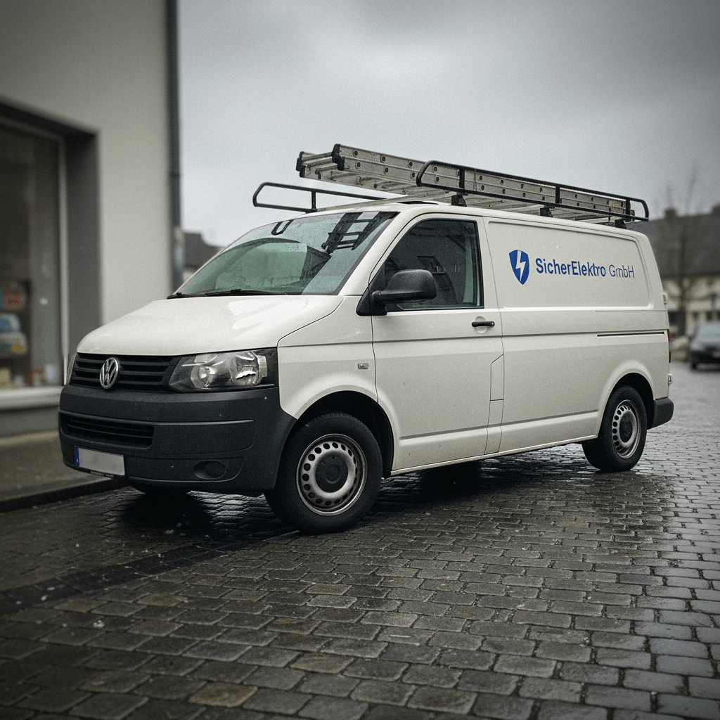 Einsatzfahrzeug bereit für Notdienst und Elektroarbeiten in Bremen